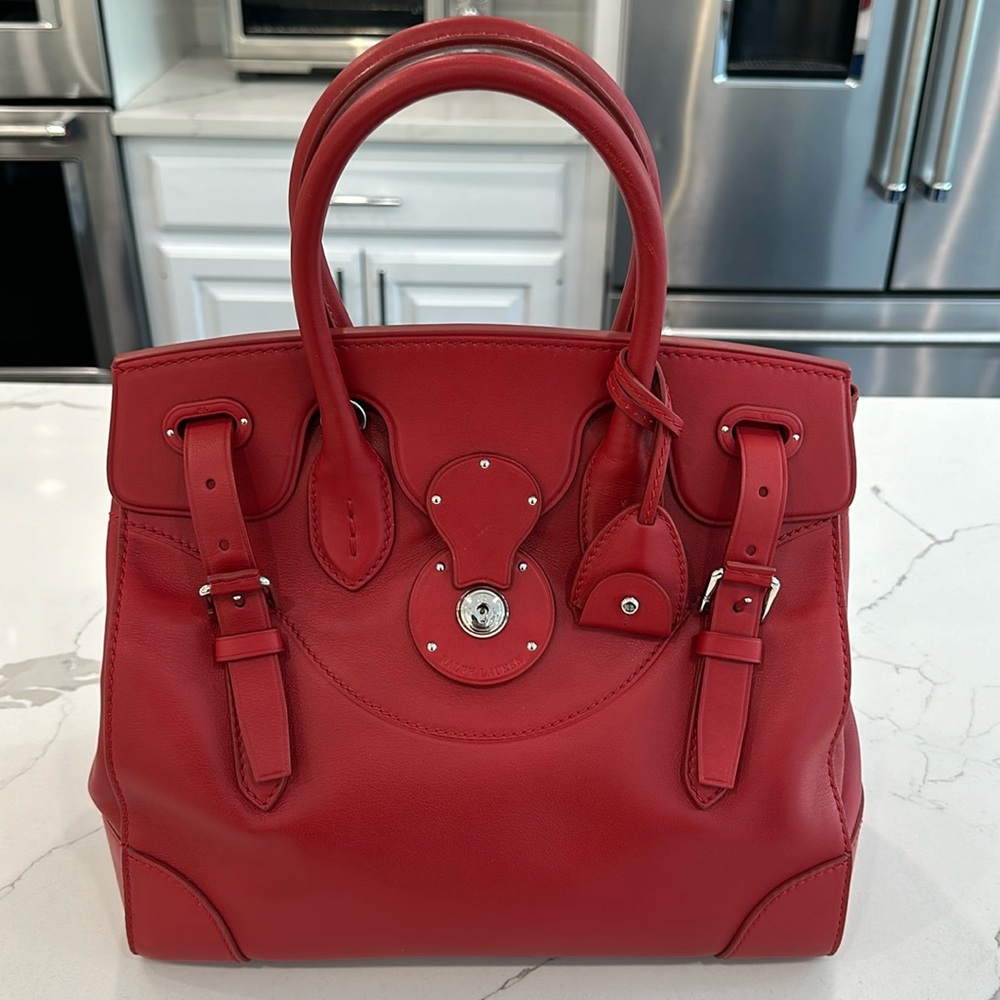 Ralph Lauren Soft Ricky 33 Napa Leather Bag - Brand New Condition